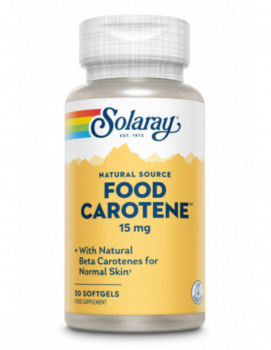 Food carotene 25000UI, 30 capsule moi, Secom