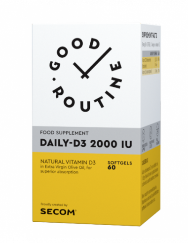 Good routine Daily D3 2000 UI x 60 cps moi