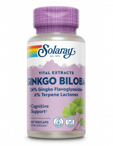 Ginkgo biloba 60 mg, 60 capsule, Secom