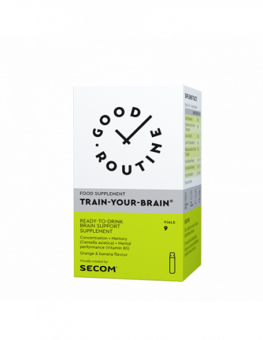 Good routine Train your brain, 9 fiole buvabile, 25ml, Secom