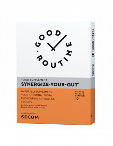 Good routine Synergyze your gut, 10 capsule vegetale, Secom