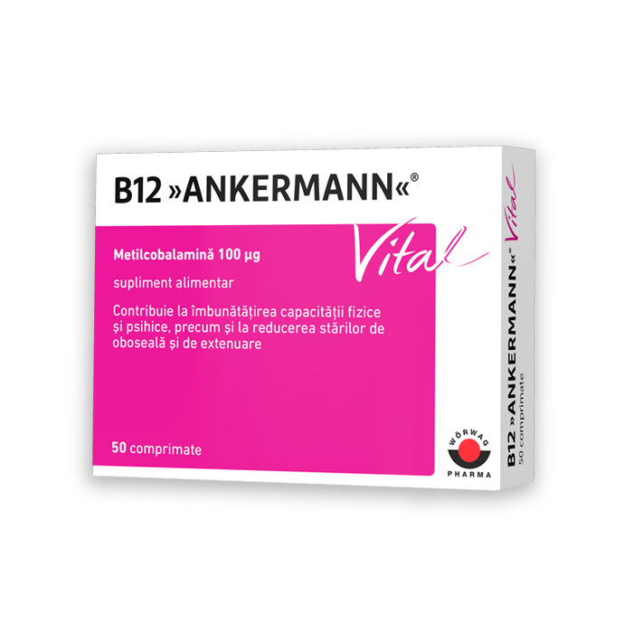 B12 Ankermann Vital x 50cp.film, Worwag Pharma Germania