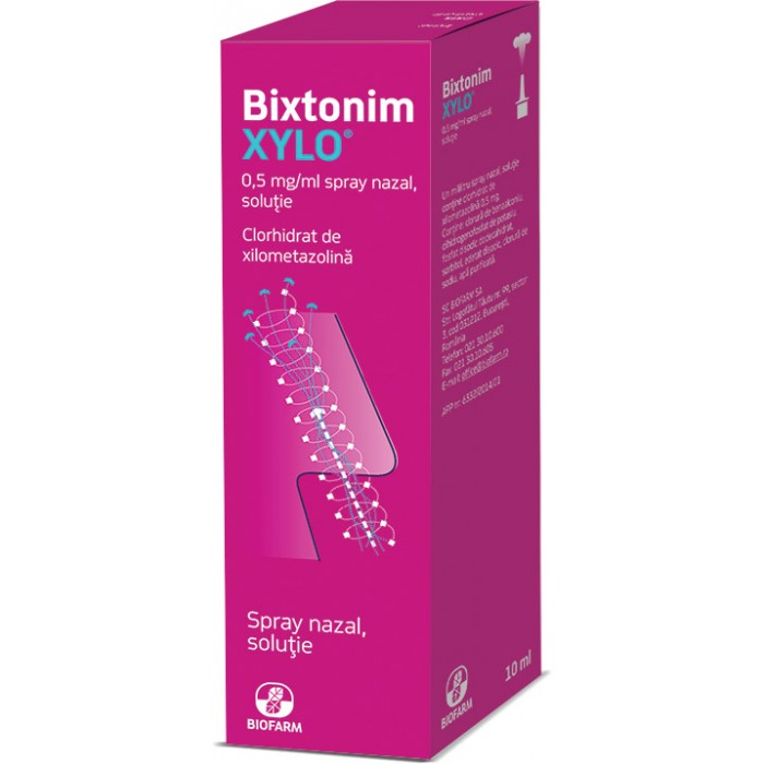 Bixtonim Xylo 0,05% sol.nazala-pic x10ml, Biofarm Sa Romania