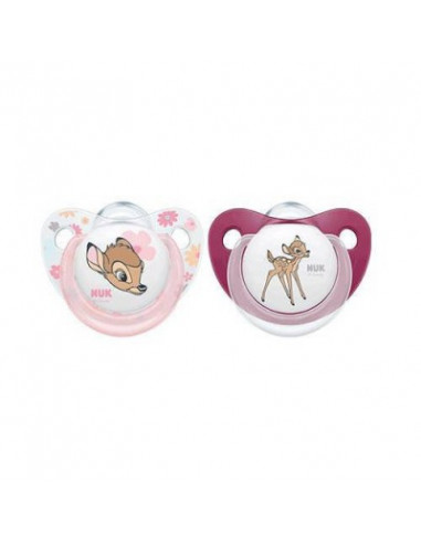 Suzeta Disney Bambi din silicon M3, 18-36 luni, 2 bucati, NUK BABY PRODUCT GmbH