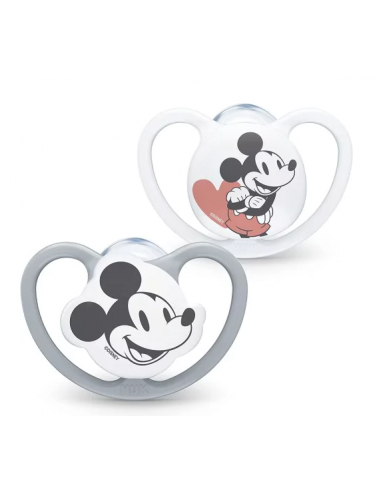 Suzeta Space Disney Mickey din silicon M2, 6-18 luni, 2 bucati, NUK BABY PRODUCT GmbH