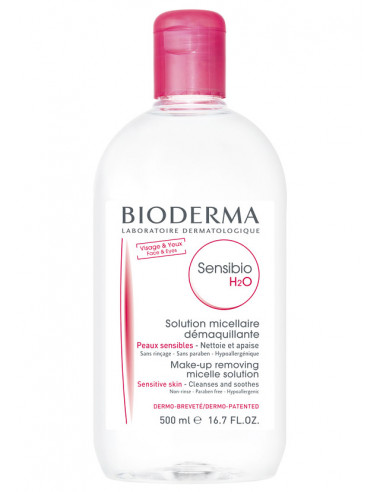 Bioderma H2O sensibio sol. micelara, 500ml, BIODERMA