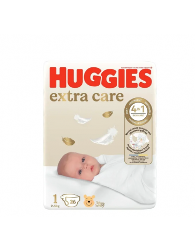 Huggies scutece extra care nr. 1, 26 bucati, KIMBERLY CLARK SUA