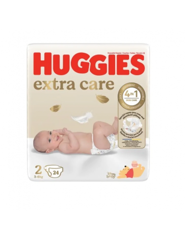 Huggies scutece extra care nr. 2, 24 bucati, KIMBERLY CLARK SUA