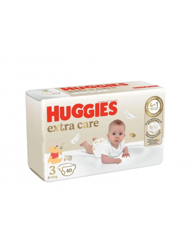 Huggies scutece extra care nr. 3, 40 bucati, KIMBERLY CLARK SUA