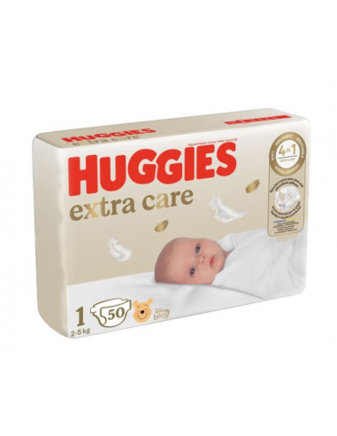 Huggies scutece extra care nr. 1, 50 bucati, KIMBERLY CLARK SUA