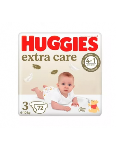 Huggies scutece extra care nr. 3, 72 bucati, KIMBERLY CLARK SUA