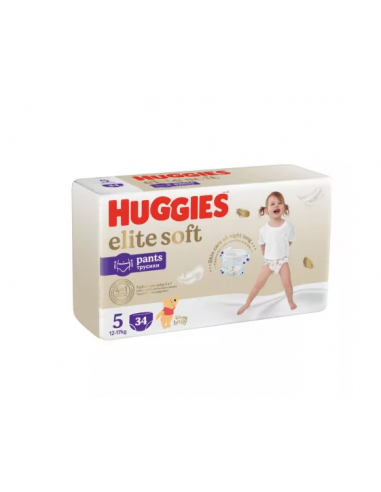 Huggies scutece chilotel elite soft pants nr. 5, 34 bucati, KIMBERLY CLARK SUA