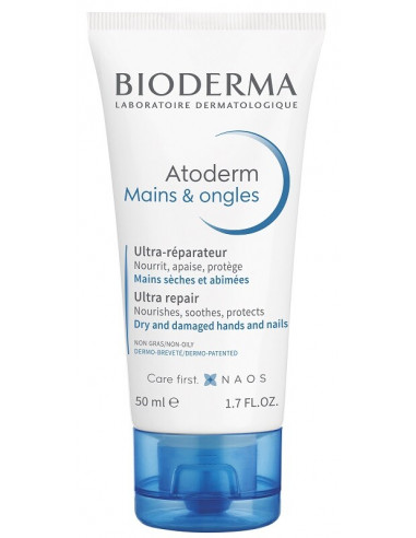 Bioderma Atoderm crema de maini si unghii, 50 ml, Bioderma