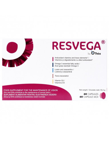 Resvega, 60 capsule moi, LAB THEA FRANTA