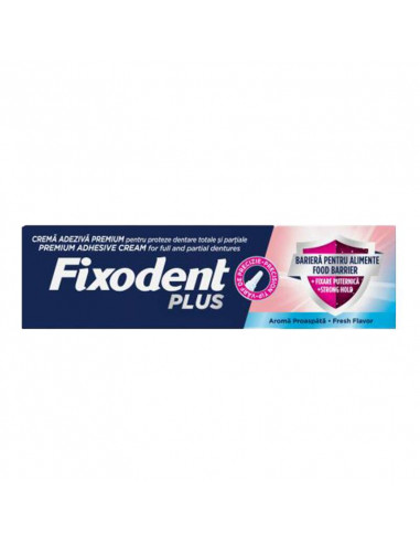 Fixodent plus food barrier fresh, 40 g, PROCTER & GAMBLE