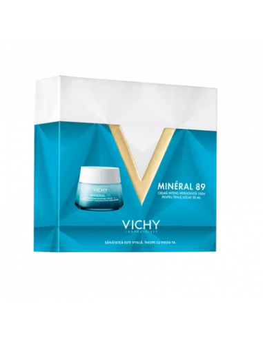 Vichy Pachet Mineral 89 crema intens hidratanta 100H pentru tenul uscat, 50 ml, LAB. PIERRE FABRE FRANTA