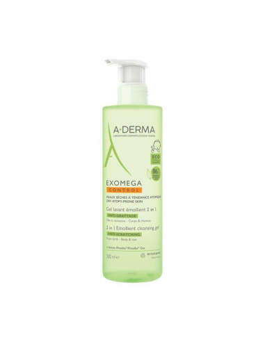 A-Derma Exomega control gel spumant 2in1, 500 ml, LAB. PIERRE FABRE FRANTA