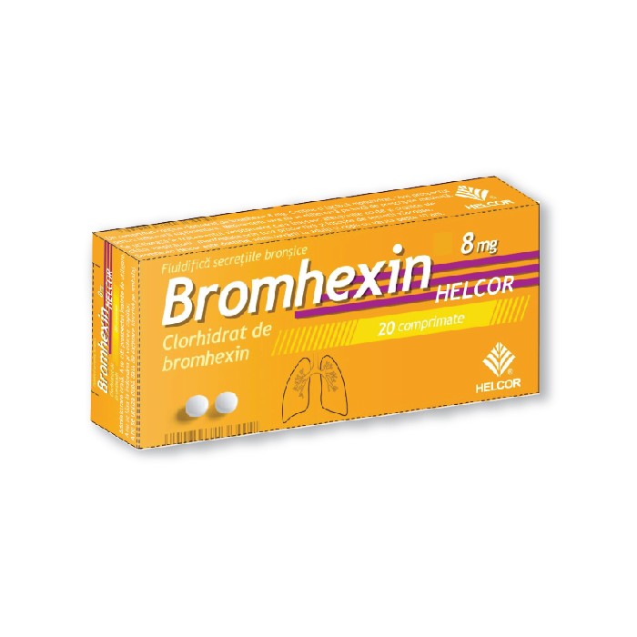 Bromhexin 8mg x 20cp (Helcor), Helcor Pharma