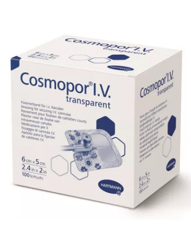 Cosmopor i.v transparent 6x5cm plasturi, 100 bucati , PAUL HARTMANN AG