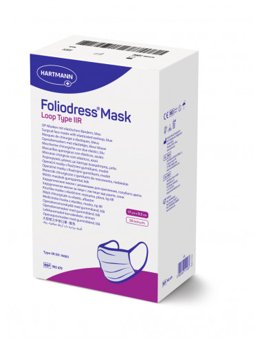 Foliodress mask loop type IIR masti chirurgicale, 50 bucati, PAUL HARTMANN AG