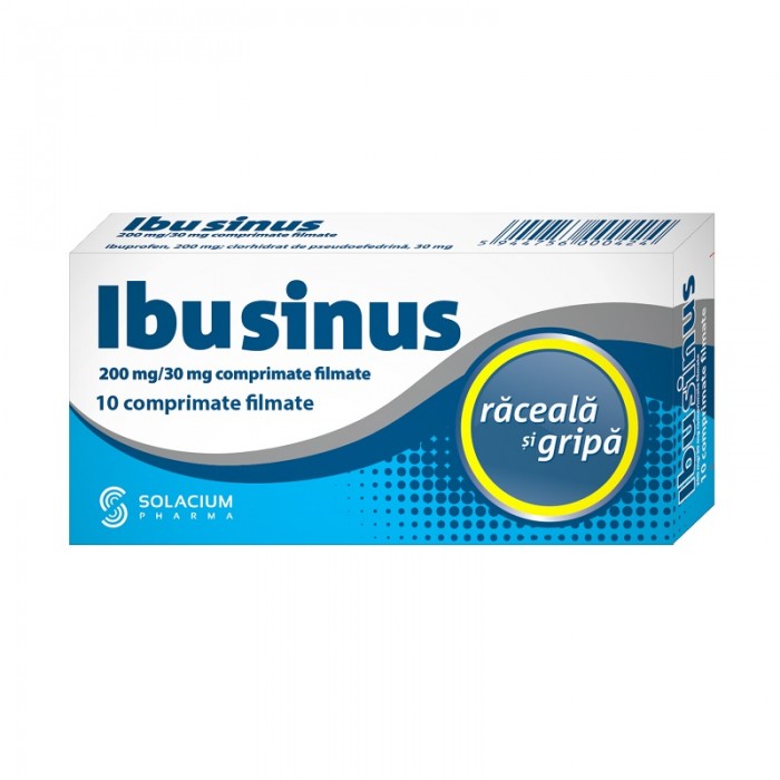 Ibusinus 200mg/30mg x 1bl x 10cp.film, Solacium Pharma