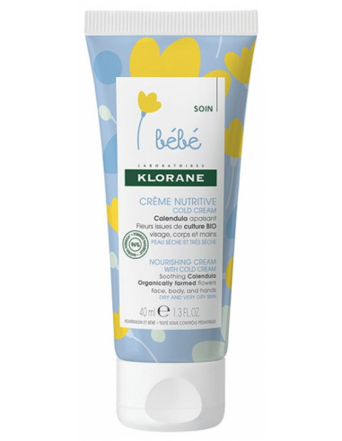 Klorane Bebe crema nutritiva coldcream, 40ml, Lab. Pierre Fabre Franta