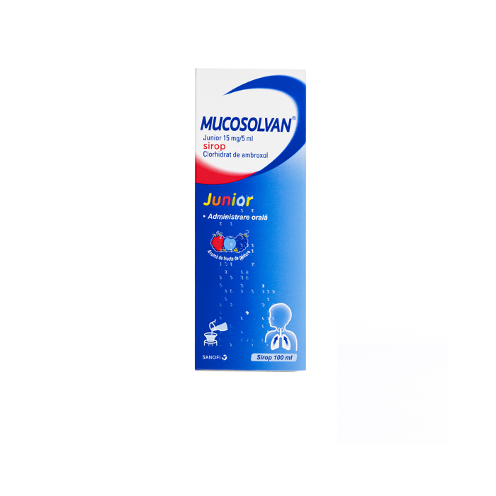 Mucosolvan Junior 15mg/5ml sirop x 100ml, Sanofi Romania S.R.L. - Romania