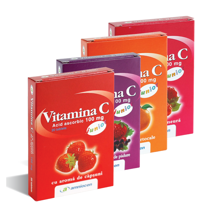 Vitamina C 100mg cu portocale x 20 cpr