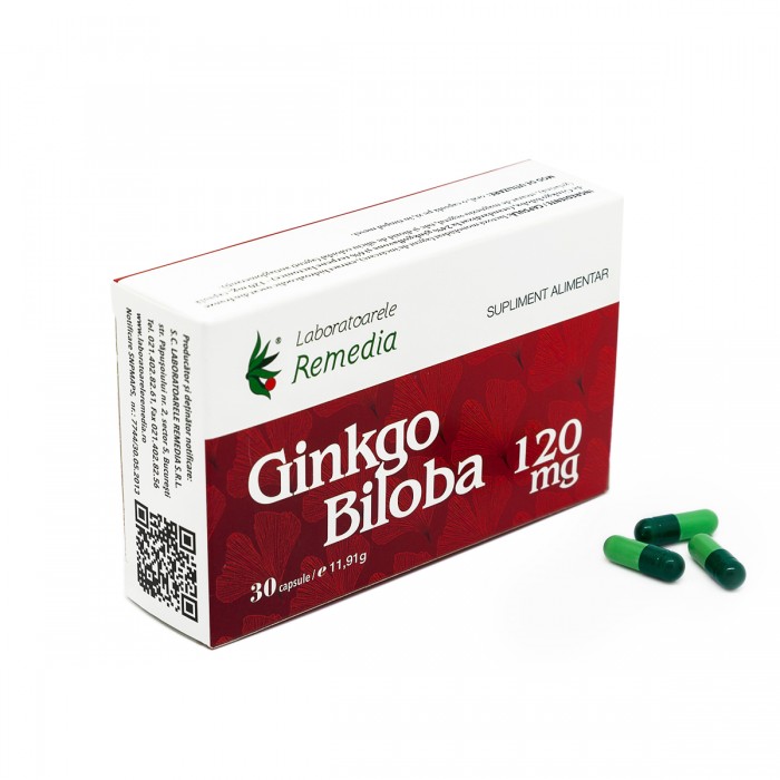 Ginkgo biloba 120 mg x 30 cpr
