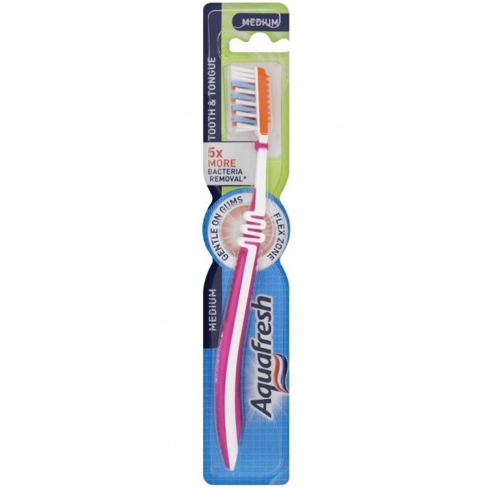 Aquafresh perie tooth & tongue medium