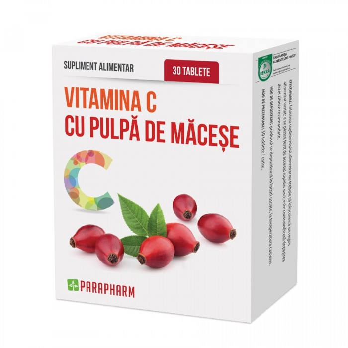 Vitamina Cpulpa macese 30 cps