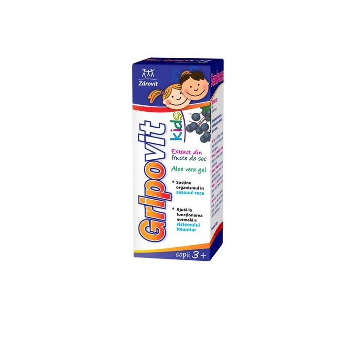 Gripovit Kids Soc Sirop, 150 ml, Zdrovit