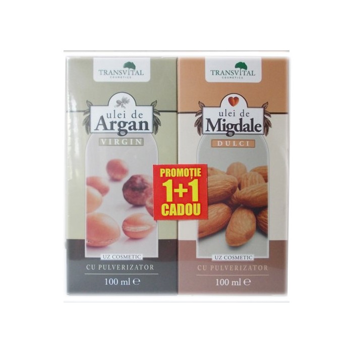 Ulei de argan virgin 100ml ulei de migdale 100ml