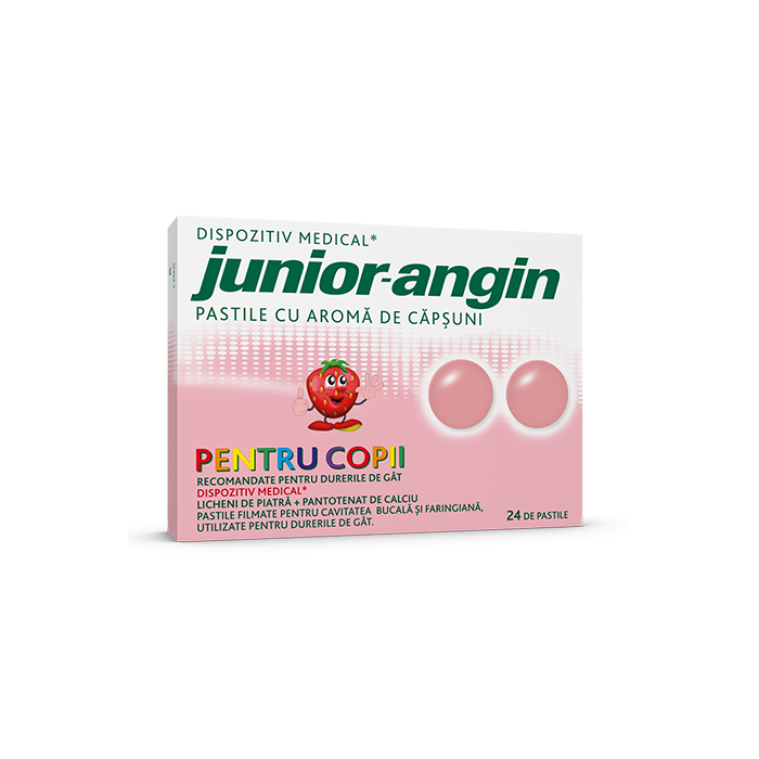 Comprimate de supt Junior - Angin, 24 comprimate, MCM