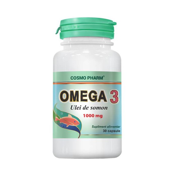 Omega 3 ulei de somon 1000mg x 30 cps