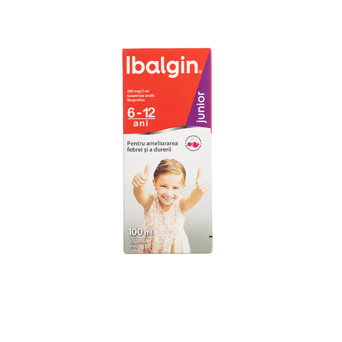 Ibalgin Junior 200mg/5ml suspensie orala flacon x100ml, Sanofi Romania S.R.L. - Romania