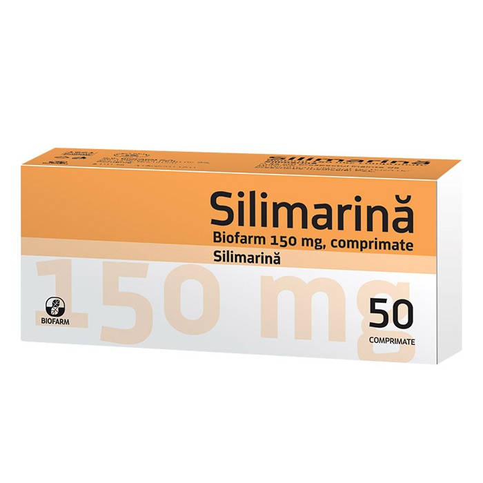 Silimarina 150mg x 50cp, Biofarm Sa Romania