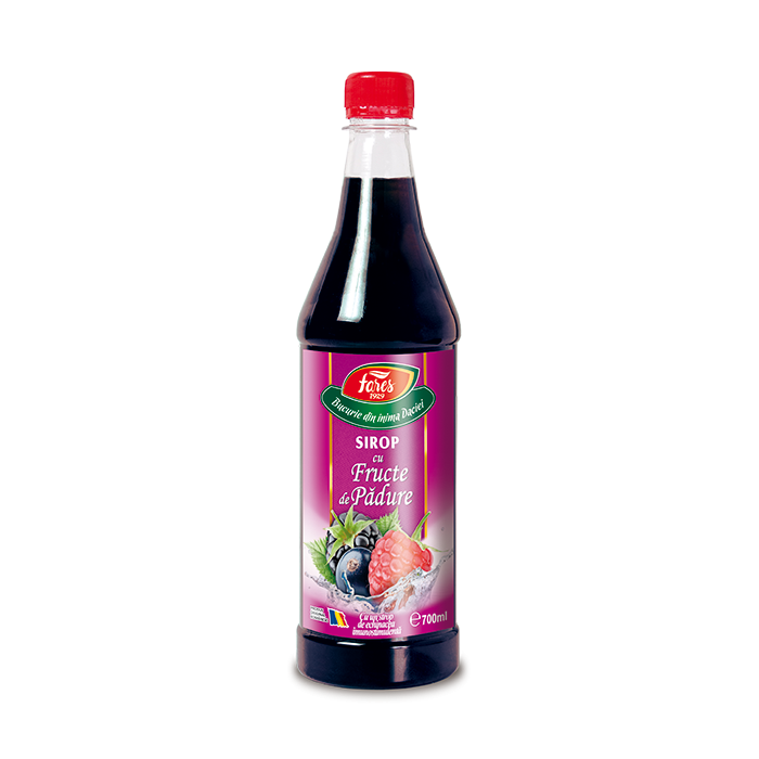 Sirop Aromfruct cu fructe de padure, 700 ml, Fares