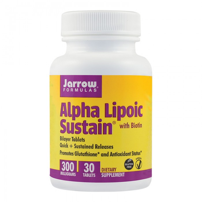 Alpha lipoic sustain 300 mg, 30 tablete, Secom