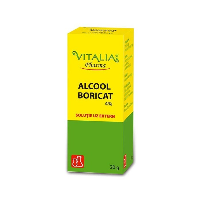 Alcool boricat 4%, 20g, Vitalia