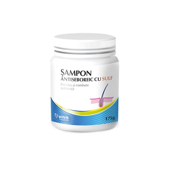 Sampon antiseboreic cu sulf, 175g, Vitalia