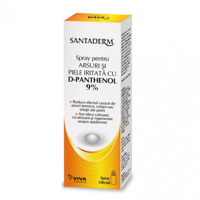 Santaderm spray panthenol forte 9% x100ml, Vitalia