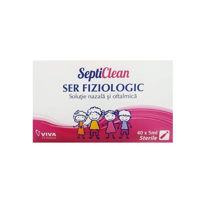 Septiclean ser fiziologic x40 fiole x5ml