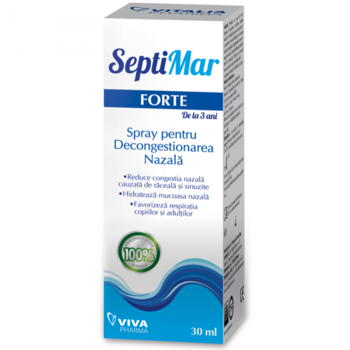 Septimar forte apa de mare hipertona, 30ml, Vitalia