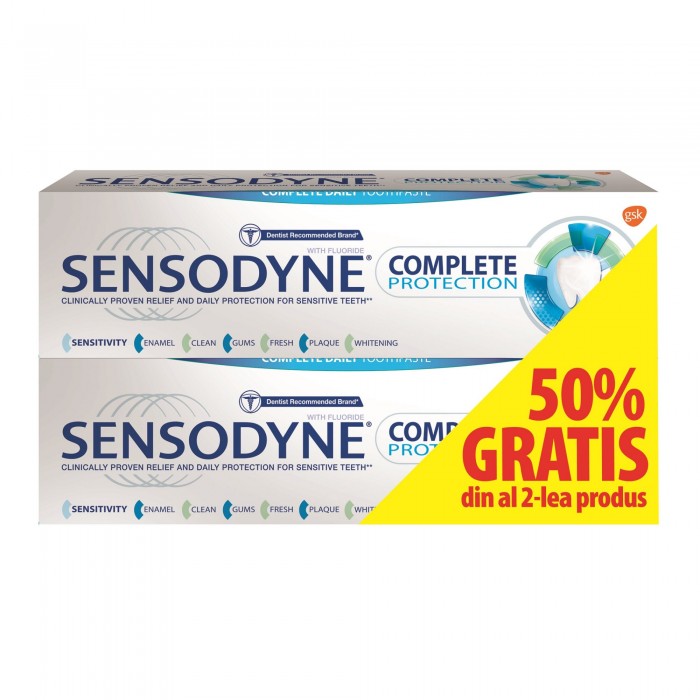 Sensodyne pasta dinti complete protection x75ml duo pack