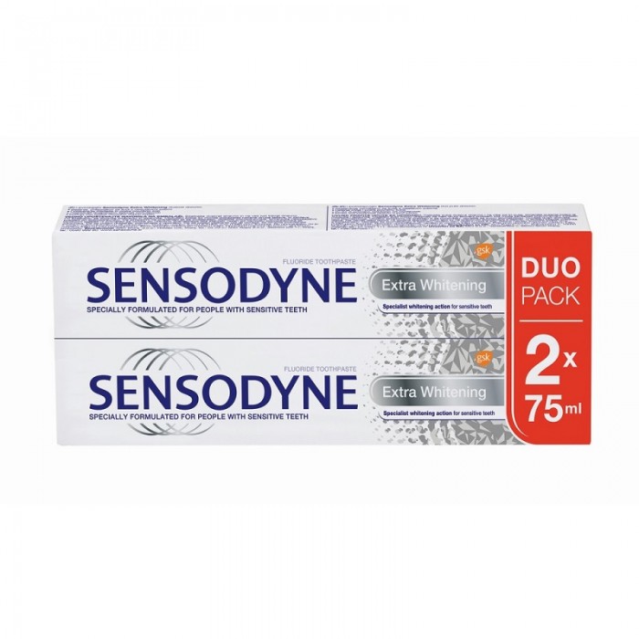 Sensodyne pasta dinti extra whitening x100ml duo pack