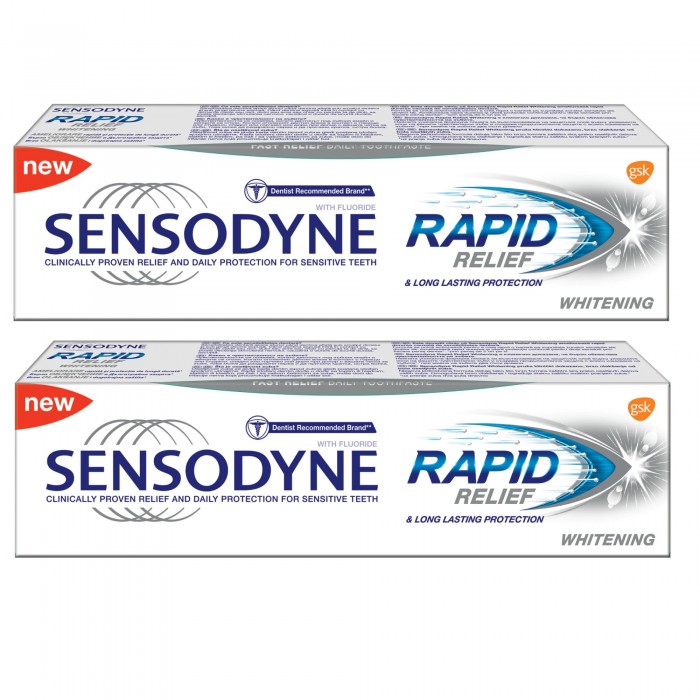 Sensodyne pasta dinti rapid relief whitening x75ml x11