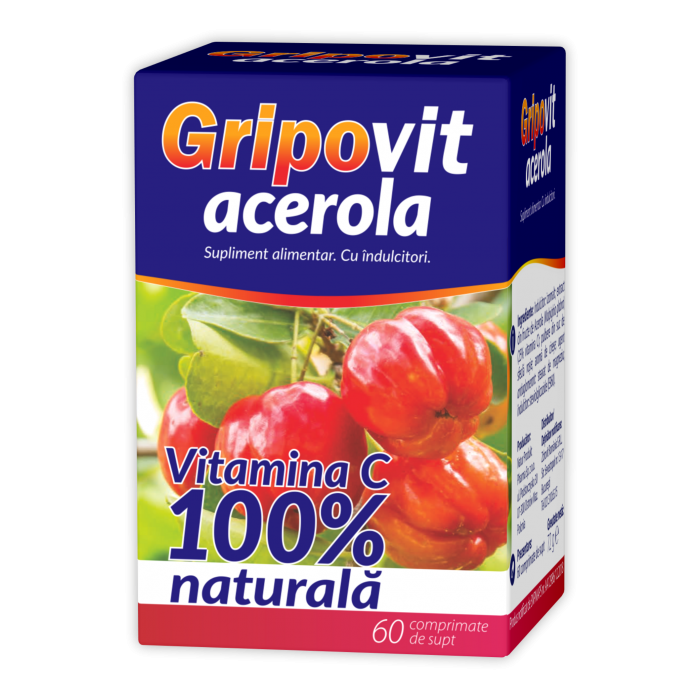 Gripovit acerola x60cpr de supt