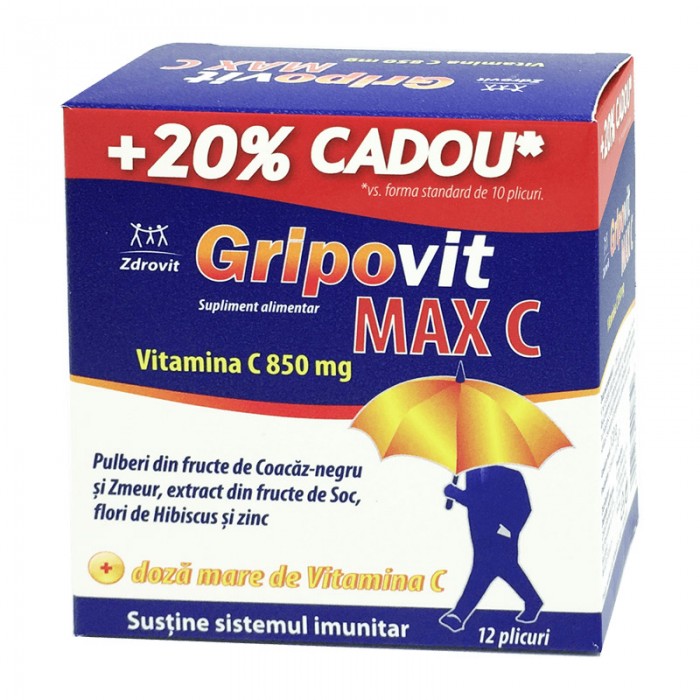 Gripovit max c x10pl  20% cadou