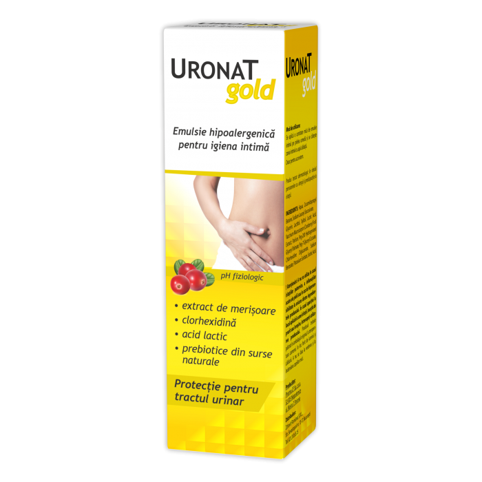 Uronat gold emulsie hipoalergenica pentru igiena intima x400ml